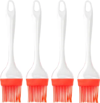 Immagine prodotto di Set di 4 spazzole per griglia in silicone BBQ-Toro | 21 cm | resistenti al calore
