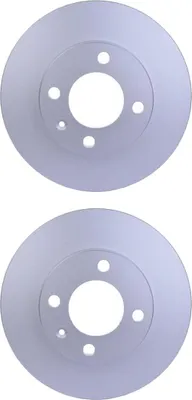 Produktbild von 2 Bremsscheiben voll Ø 65 mm 12 mm HELLA passend für u.a. VW GOLF