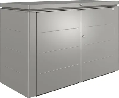 Produktbild von Biohort Highboard Eleganter Gartenschrank aus Metall Gr. 200 quarzgrau- metallic