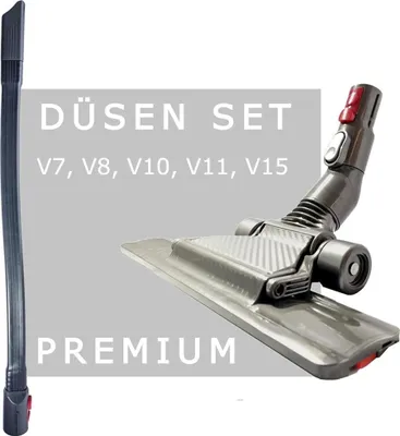 Immagine prodotto di Set bocchetta piatta | bocchetta di aspirazione lunga per aspirapolvere Dyson V7 V8 V10 V11 V15
