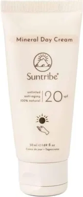 Obrázek produktu pro Minerální denní pleťový krém SPF 20 – pro citlivou pleť, bílý 50 ml Suntribe