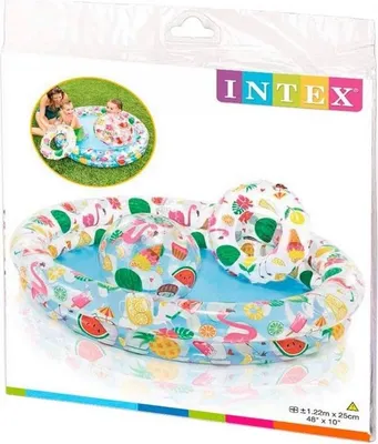 Immagine prodotto di Piscina gonfiabile frutta + palla e ruota 122x25cm Intex
