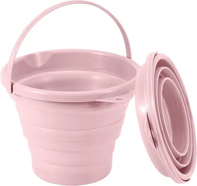 Produktbild von Putzeimer Faltbarer Eimer 3 Liter, faltbarer Eimer, Reinigungseimer, faltbar, Sandburg, Strandeimer, platzsparender faltbarer Wassereimer für Outdoor,