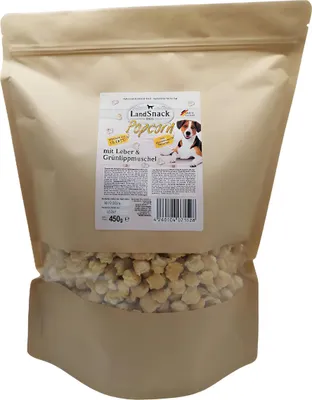 Produktbild von LandFleisch Popcorn mit Leber und Grünlippmuschel 450 g