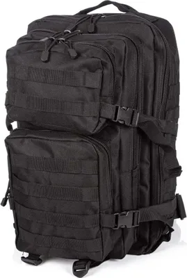 Produktbild von J Jones Herren große Wanderrucksack Reise Rucksack im Militärstil Schwarz