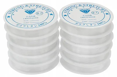 Image de MIXFORM Fil Élastique Silicone Transparent 0.7mm Lot de 10
