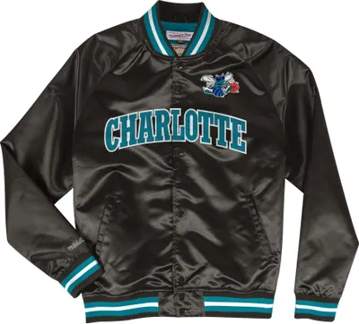 Produktbild von M&N Lightweight Satin Jacke - Charlotte Hornets - L