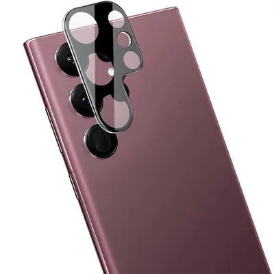 Produktbild von 5x Kamera 9H Panzerhartglas für Samsung Galaxy S23 Ultra 3D KLAR Schwarzes ECHTES TEMPERED Panzerglas Kameraglas Kamerhartglas Kameraschutzglas Schutzglas Schutzfolie Panzerfolie