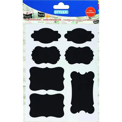 Produktbild von 7 Kreidesticker / verschiedene Größen und Formen / selbstklebend