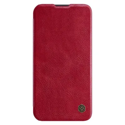 Produktbild von Nillkin Qin Leather Pro Case Hülle für Samsung Galaxy S23 Cover mit Flip-Kameraschutz Rot