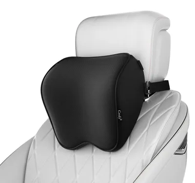 Immagine prodotto di Confezione da 2 cuscini per il collo da auto, in memory foam, traspiranti, con rivestimento removibile e cintura regolabile