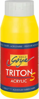 Produktbild von KREUL Acrylfarbe SOLO Goya TRITON S echtgelb 750ml Flasche