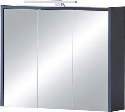 Image de Armoire de toilette Lovis - Holzmaterial nachtblau - 74,5 cm