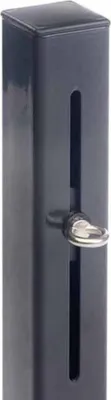Produktbild von Stahlpfosten 250x7x7cm anthrazit, mit hhenverstellbare se