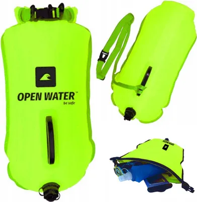 Produktbild von OpenWater XL Schwimm-Sicherheitsboje mit einer Tasche für Habseligkeiten