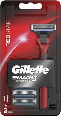 Image de Rasoir Mach3 Start Red + 3 têtes
