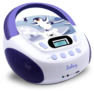 Produktbild von mooov 477179 CD Player für Kinder mit Lautsprechern, USB, Kopfhöreranschluss, AU