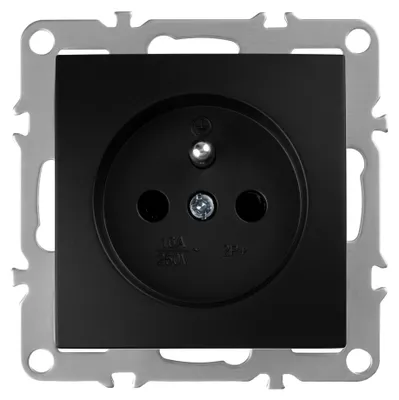 Immagine prodotto di Presa Singola Con Messa A Terra Toolight Oste Jnh001-G Black