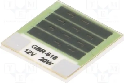 Produktbild von 1x Widerstand: thick film 20W gekt 7,2Ω Heizwiderst  300°C GBR-618-12-20-2 Heizwiders