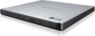 Produktbild von LG GP57ES40, Schwarz, Silber, Ablage, DVD±RW, USB 2.0, CD-R, CD-ROM, CD-RW, DVD+R, DVD+R DL, DVD+RW, DVD-R, DVD-RAM, DVD-ROM, DVD-RW, 1 MB