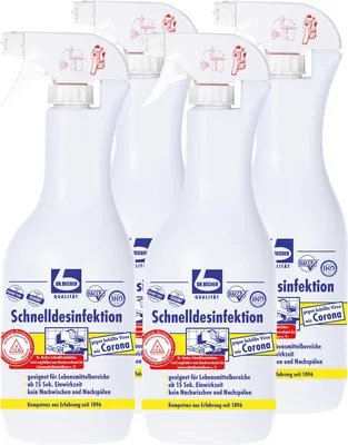 Produktbild von Dr. Becher Schnelldesinfektion 1L wirksam gegen Bakterien & Pilze (4er Pack)