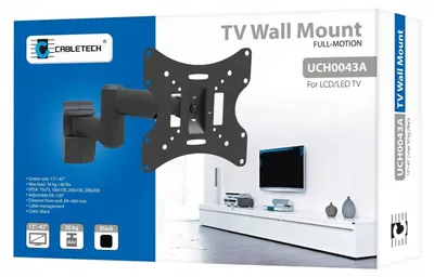 Produktbild von Cabletech UCH0043A TV-Wandhalterung Schwenkbar 13-42 Zoll 30kg