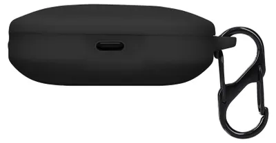 Produktbild von kwmobile Schutzhülle für Xiaomi Redmi Buds 5 Hülle - TPU Silikon Case für Kopfhörer Ladecase - stoßfestes Cover mit Karabiner - Schwarz