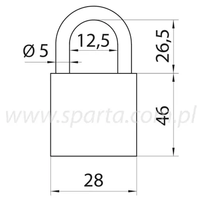 Image de Gerda ALU CODE KAS S30 cadenas à code bleu aluminium anse haute