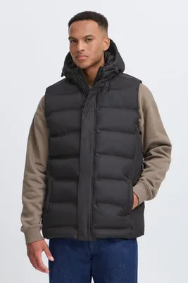 Produktbild von !Solid SDMarii Herren Steppweste Weste Outdoor-Weste mit Kapuze regulierbarem Elastikband Eingrifftaschen Reißverschluss Regular fit