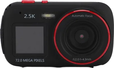 Obrázek produktu pro Digitální fotoaparát, 2,5K 72 MP s automatickým ostřením a dvojitou obrazovkou, selfie fotoaparát s 16x zoomem a integrovaným plnicím světlem, 750 MAh Kompaktní malý fotoaparát pro studenty, chlapce, dívky,