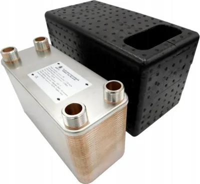 Produktbild von Wärmetauscher Plattenwärmetauscher 70 Platten max 150 kW, 12 m3/h, 20 bar Ba-32-70 Heizung Plattenwärmetauscher aus Edelstahl als Wärmeüberträger