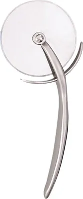 Image de ESTIA | Coupe-pizza - Roulette à pizza -  argent - Couteau roulant - en zinc - Roulette à pizza - Couteau à pizza