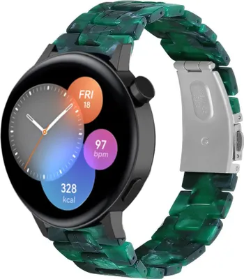 Produktbild von Strap-it Huawei Watch GT3 42mm Harzarmband (Grün)