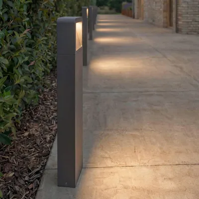 Produktbild von Lucande LED-Wegeleuchte Leya, 65 cm, anthrazit, Metall, IP54