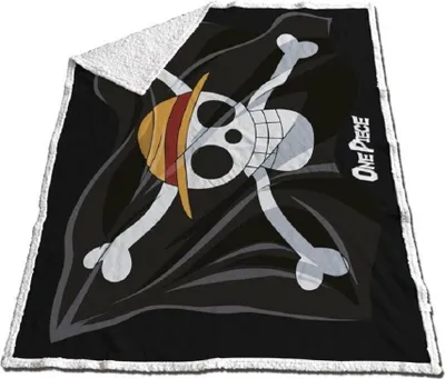 Immagine prodotto di Coperta One Piece Sherpa - Morbidissima coperta 130x170 cm per i fan dell'anime