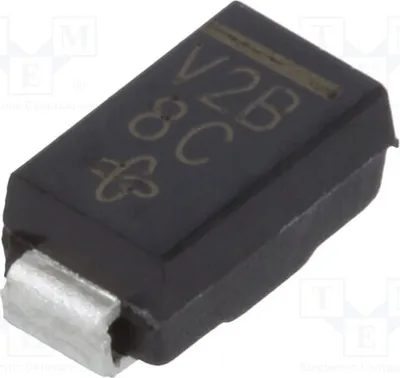 Produktbild von 1x Diode: Gleichrichterdiode Schottky SMD 2A 100V DO214AC VSSA210-E3/61T Schottky