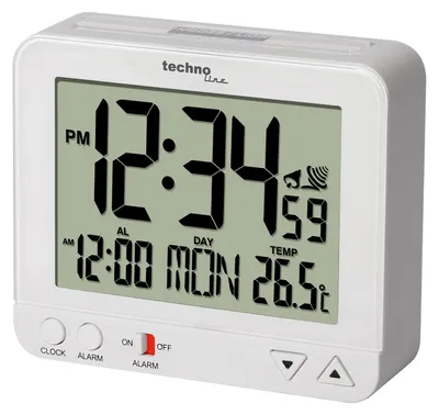 Immagine prodotto di TECHNOLINE orologio radiocomandato con luce notturna bianco