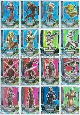Produktbild von FA4 - Spar 1B - ALLE 16 Force Meister - Star Wars Force Attax - SERIE 4