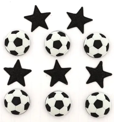 Produktbild von Dress It Up Knöpfe mit Hobbymotiven : Fußball, Soccer Hobbymotive: Fußball, Soccer