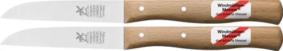 Produktbild von 2x Gemüsemesser, kleines Küchenmesser, Schälmesser, 8,5 cm Windmühlenmesser Klassiker mittel