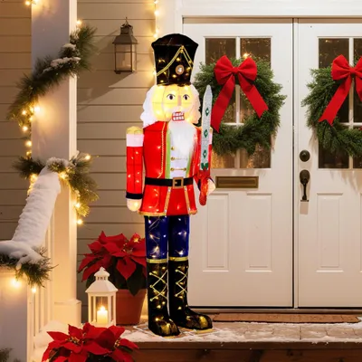 Obrázek produktu pro Osvětlená figurka Louskáčka, 157 cm, 100 LED světel