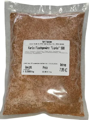 Produktbild von 1 Kilo Karl´s Fischgewürz Lipto zum Backen oder Grillen Fertiggewürz