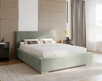 Produktbild von Doppelbett 160x200 GALOX - hellbeige