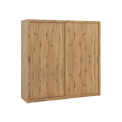 Produktbild von BONO Eiche artisan 220cm Schiebetürenschrank Garderobenschrank