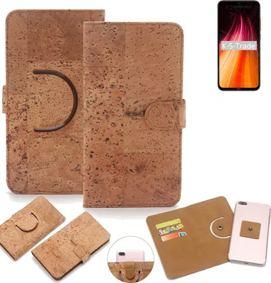 Produktbild von K-S-Trade Handy-Hülle Schutz-Hülle kompatibel mit Xiaomi Redmi Note 8T Handyhülle Schutzhülle Korkhülle Kork-Hülle 1x