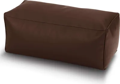 Produktbild von Green Bean® Sitzhocker aus Kunstleder - Pouf mit EPS Perlen Füllung - 70 x 33 x 28cm - perfekte Ergänzung zum Sitzsack - Sitzwürfel Sitzkissen Hocker Fußhocker - Dunkelbraun