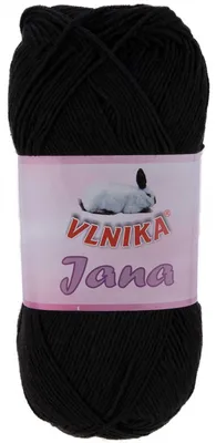 Produktbild von 100g Strickgarn Jana Häkelgarn Strickwolle Häkelwolle Baby-Wolle, Farbauswahl, Farbe:schwarz