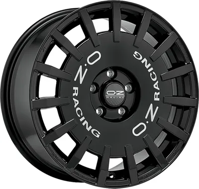Produktbild von ALUFELGE OZ Racing RALLY RACING 8x19 5x112 ET 45 GLOSS BLACK SILVER LETTERING