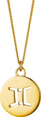 Produktbild von cai Halskette Zwilling Sternzeichen 925/- Sterling Silber vergoldet