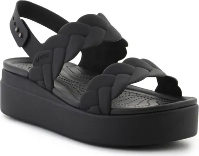 Produktbild von Crocs Brooklyn Woven Low Wedge 209977-060 Schwarz/Schwarz EU 37/38